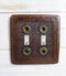 Pack of 2 Western 12 Gauge Shotgun Shells Double Toggle Switch Wall Plate Covers