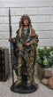 Native American Indian Warrior Chief With Battle Headdress Statue Heritage Decor