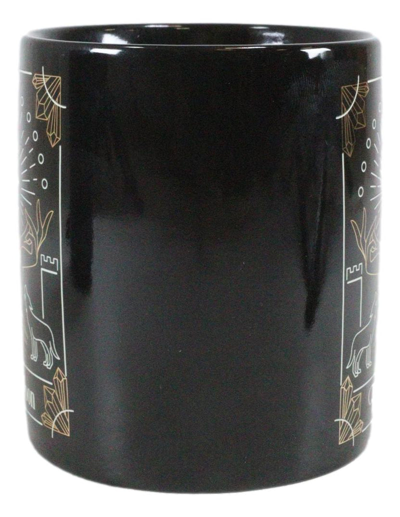 Wicca Fortune Teller Psychic Tarot Cards The Moon Ceramic Tea Coffee Mug Cup
