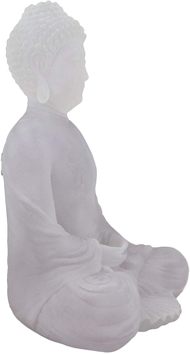 Ebros Feng Shui Acrylic Buddha Shakyamuni Sitting in Meditation Statue 11.5" H