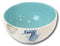 Nautical Blue White Seahorse Ceramic Large 95oz Pasta Salad Soup Serving Bowl