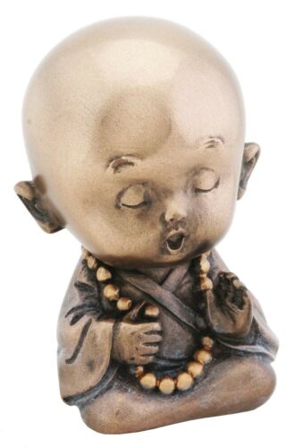 Ebros Happy Buddha Joyful Baby Monk Meditating Inner Peace Figurine Ohm Bodhisattva