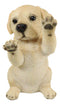 Ebros Begging Adorable Labrador Retriever Puppy Dog On Hind Legs Pet Pal Statue