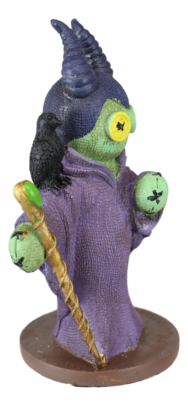 Ebros Voodoo Stiches Evil Queen Maleficent W/ Raven Figurine Pinheadz Collection