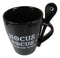 Witchcraft Wicca Hocus Pocus Crescent Moon Stars Coffee Mug And Spoon Set