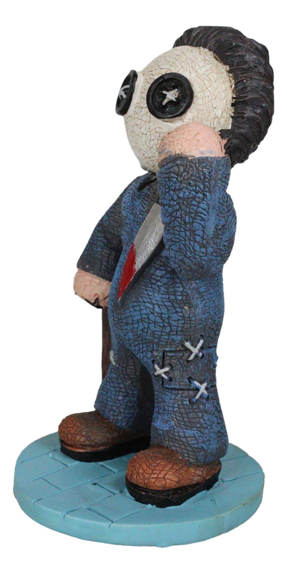 Ebros Pinheadz Monster with Voodoo Stitches Figurine 4.25"H (Michael Myers)