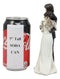 Love Never Dies Wedding Bride And Groom Skeleton Embracing Cake Topper Statue