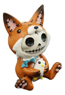Ebros Furry Bones Fen Fen The Fox Skeleton Statue Furrybones Vulpes With Chicken Doll