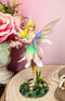 Ebros Fae Garden Meadows Blonde Fairy With Rainbow Lily Petals Dress & Gloves