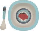 Ebros Fish Shark 5 Piece Organic Bamboo Dinnerware Set For Kids Children Toddler