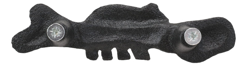 Cast Iron Rustic Western Black Bear Drawer Cabinet Door Pulls Hardware 12 Pack