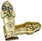 Ebros 8.25" Tall Egyptian Golden Pharaoh King TUT Sarcophagus Coffin with Mummy