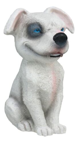 Sinister Pets Grinning Street White Tramp Dog Figurine Teehee Pets Collectible