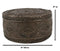 Aztec Maya Solar Sun Calendar Mesoamerican Medallion Jewelry Box Figurine