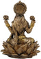 Ebros Vastu Hindu Goddess Of Prosperity Lakshmi Seated Lotus Miniature Figurine