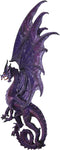 Ebros Large 34"H Medieval Fantasy Twilight Purple Moon Dragon Skull Wall Decor Plaque