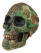 Ebros Gift Celtic Knotwork Shamrock Lion Green Gold Skull Money Bank Figurine Ossuary Labyrinth Dark Arts Decor Statue