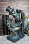 Constipated Skeleton With Raven On Graveyard Toilet Bowl Reading Book Figurine
