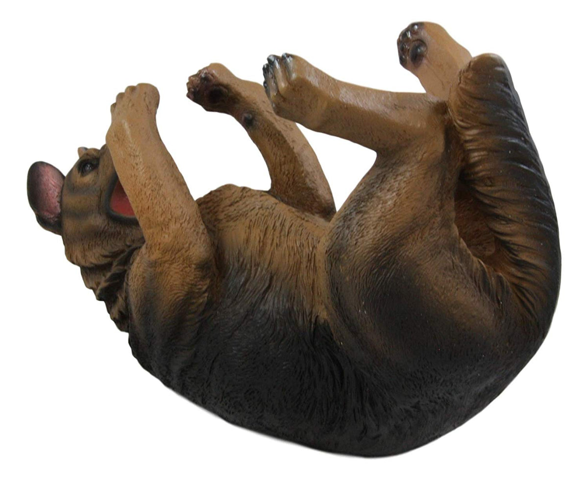 Canine Tan German Shepherd Dog Wine Bottle Holder Figurine Kitchen Decorative - Ebros Gift