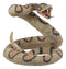 Lifelike Diamondback Rattlesnake Statue 6"H Realistic Snake Taxidermy Figurine
