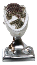 Rustic Western Pinecones Sprig Branch Drawer Cabinet Furniture Bar Pulls 2-Pack