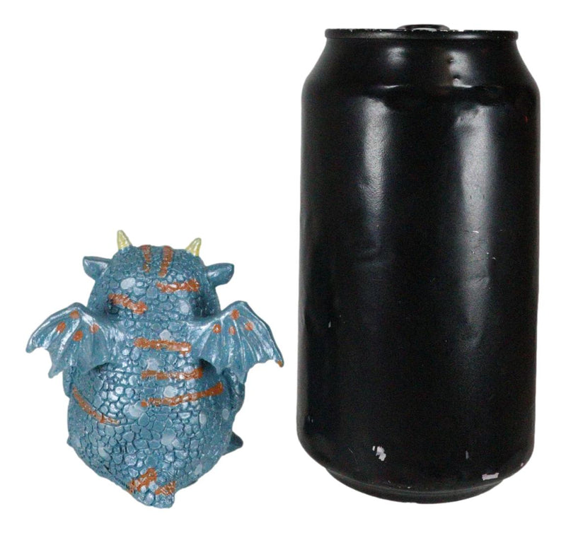 Proggle The Fat Little Blue Dragon With Tiny Wings Comical Chibi Small Figurine