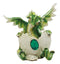 May Birthstone Dragon Egg Statue 4.75"Tall Green Emerald May Birthstone Gem