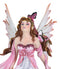 Ebros Daybreak Princess Pink Fuchsia Fairy Sitting On Moon Acrylic Bubble Globe Statue 8.75" Tall Nene Thomas Fantasy Art Angels Fairies Pixies Themed Home Decor Sculpture Figurine
