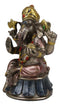 Small Hindu Ganesha Ganapati Hindu Elephant God Sitting On Drum Figurine
