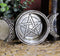Wicca Triple Moon With Pentagram Circle Celtic Knotwork Crystals Or Candle Holder