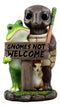 Ebros "Gnomes Not Welcome!" Angry Turtle Squirrel And Frog Friends Decor Statue