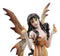 Elemental Pyre Fire Fairy Figurine Flame Ember Faerie Fantasy Sculpture 12"H