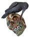 Ebros T Virus Infected Raven Crow Feeding on Zombie Flesh Decorative Figurine 4.25"H