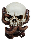 Ebros Alien Kraken Octopus Rupturing Host Skull Statue Nautical Ocean Decor