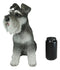 Ebros Large Sitting Realistic Schnauzer Puppy Dog Statue 13"H Pet Pal Pedigree Breed