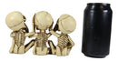 Ebros Gothic Alchemy See Hear Speak No Evil Skeletons Macabre Figurine