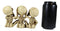Ebros Gothic Alchemy See Hear Speak No Evil Skeletons Macabre Figurine