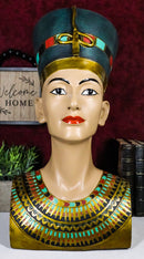 Large Ancient Egyptian Queen Nefertiti Bust Statue 18"H Classical Egypt Decor