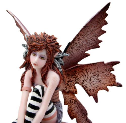 Amy Brown Red Haired Enchanted Forest Mushroom Fairy Decorative Figurine 6.25"H