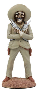 Ebros Day of The Dead General Pancho Villa with Dual Revolvers Skeleton Statue Governor of Chihuahua Mexican Revolutionary Hero of División del Norte Sculpture Home Decor Halloween DOD Figurine