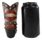 Rustic Western Cowboy American Flag Turquoise Rocks Boot Pen Holder Figurine