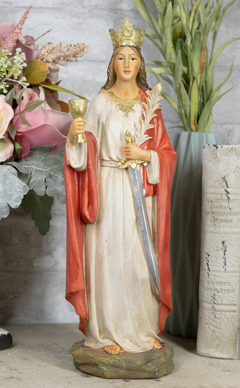 Ebros Catholic Church Holy Great Martyr Patron Saint Barbara Figurine 12"H