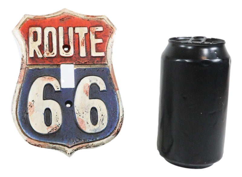 Set of 2 Western US Highway Route 66 Sign Single Toggle Switch Wall Plates