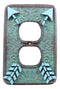 Indian Turquoise Crossed Arrows Friendship Wall Double Receptacle Plates Set