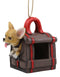 Ebros Gift Cute Teacup Chihuahua In Dog Purse Bird Feeder With Hanging Ropes Decor Figurine