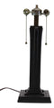 Frank Lloyd Wright Mission Style Pyramid Translucent Glass Side Table Lamp Decor