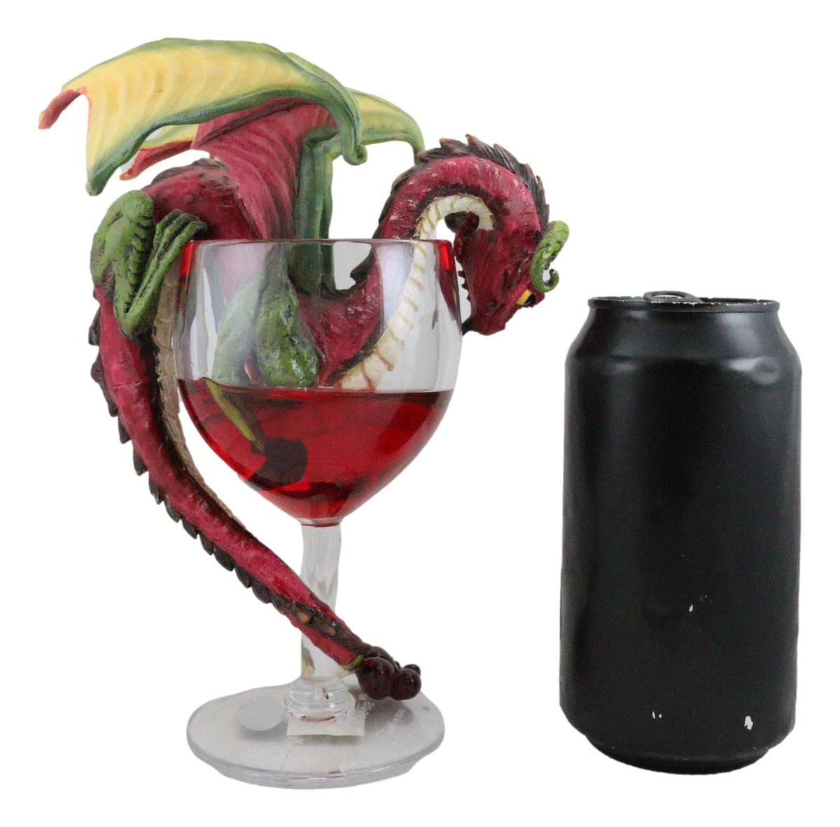 Drunken Red Wine Spirit Dragon Statue Medieval Renaissance Fantasy Decor Figure