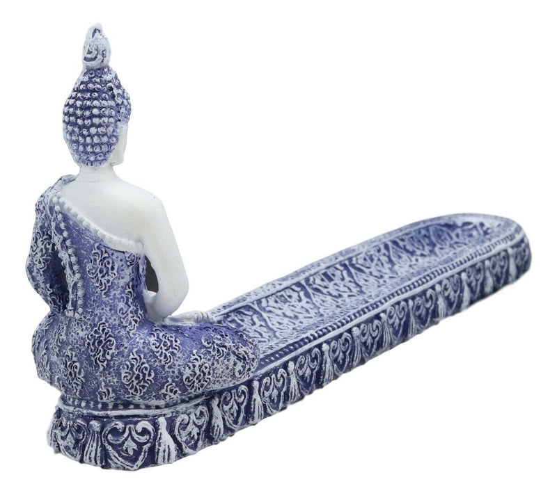 Ebros Terracotta Thai Buddha Amitabha Meditating in Dhyana Mudra Incense Holder Statue