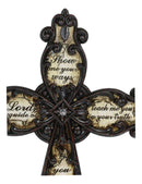 Western Scrollwork Fleur De Lis Show Me Your Ways Oh Lord Prayer Wall Cross