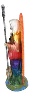 Ebros Holy Death Santa Muerte Holding Scythe In Rainbow Tunic Day of The Dead Figurine